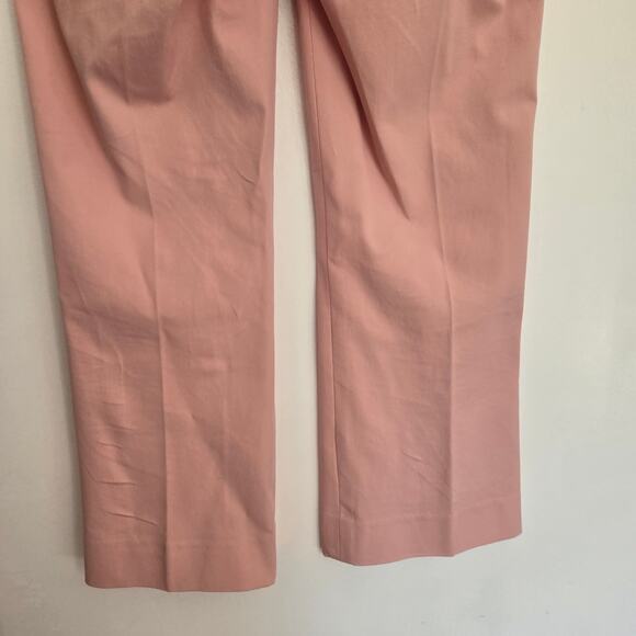 J. Crew Teddie Kick Crop Pants Pink Workwear Zip Pockets Mid Rise Women 2 - Picture 7 of 12